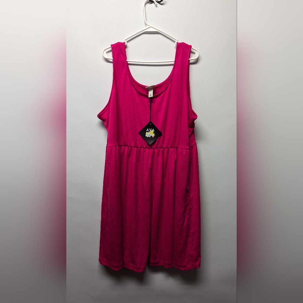 Women's Relaxed Fit Summer Sleeveless Dress - Ava & Viv